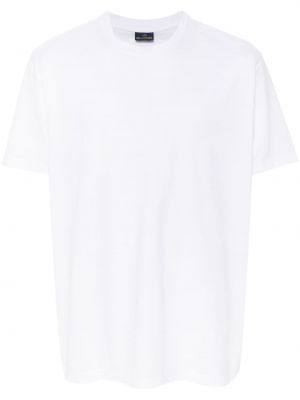 Bavlnené tričko s okrúhlym výstrihom Paul & Shark biela