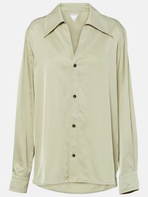 Medvilninė marškiniai Bottega Veneta pilka