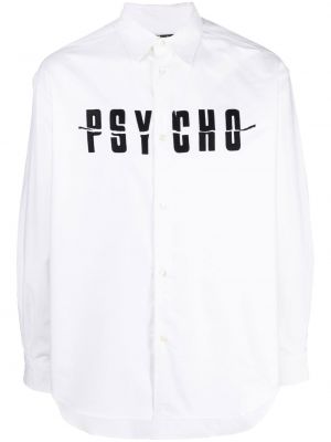 Chemise avec imprimé slogan à imprimé Undercover blanc