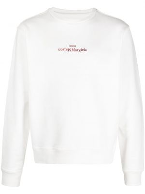 Brodert sweatshirt Maison Margiela hvit