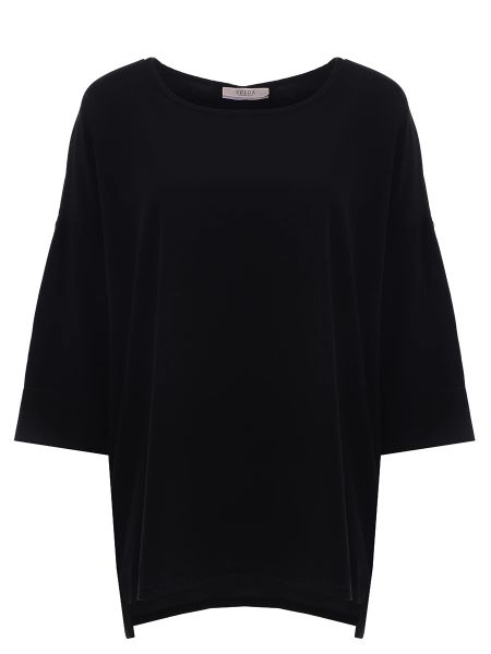 Шелковая блузка Ereda черная