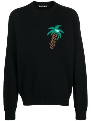 Пуловер Palm Angels черно