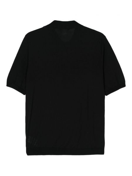 Kokvilnas polo krekls Ballantyne melns