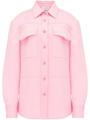 Volnena srajca Alexander Mcqueen roza