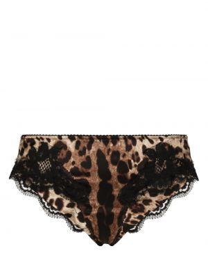Pantalon culotte à imprimé léopard Dolce & Gabbana