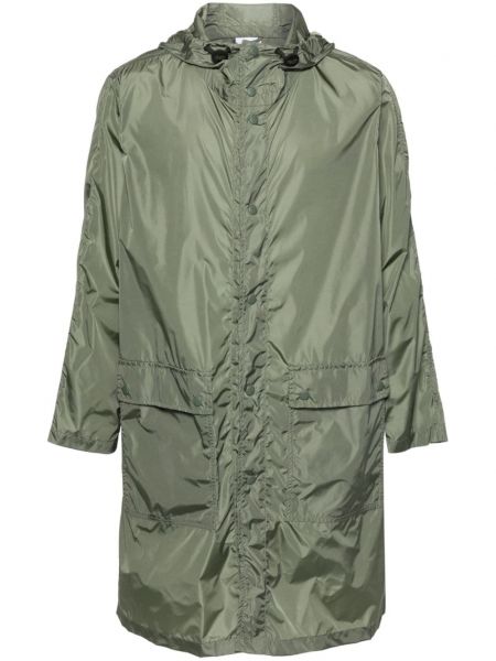 Παλτό με κουκούλα Aspesi πράσινο