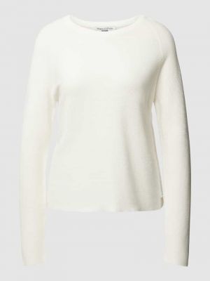 Dzianinowy sweter Marc O'polo Denim biały
