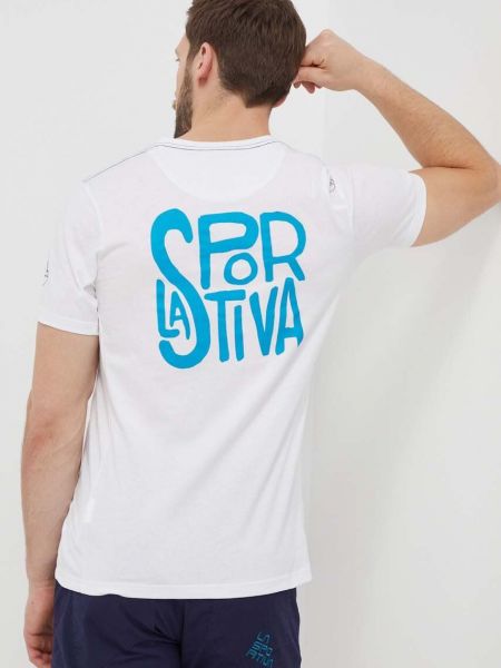 Koszulka z nadrukiem La Sportiva biała