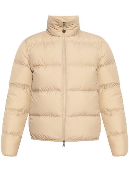 Kapitone ceket Moncler bej