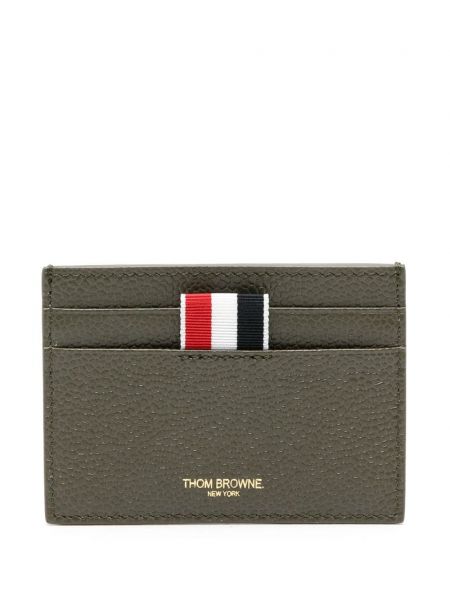 Kožená peňaženka Thom Browne zelená