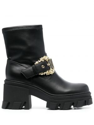Kotníkové boty s přezkou Versace Jeans Couture