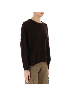 Jersey de cachemir de tela jersey con estampado de cachemira Liviana Conti marrón