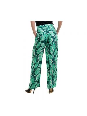 Pantalones de viscosa Armani Exchange verde