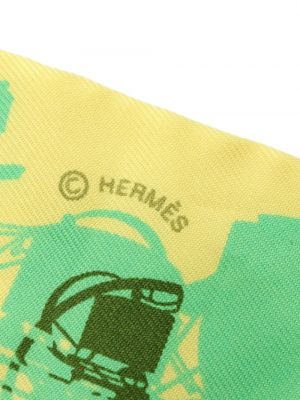 Raštuotas šilkinis šalikas Hermès