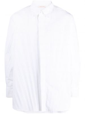 Hemd mit plisseefalten Valentino Garavani weiß
