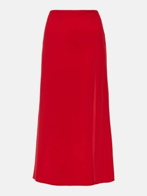 Midi suknja Karla Colletto crvena