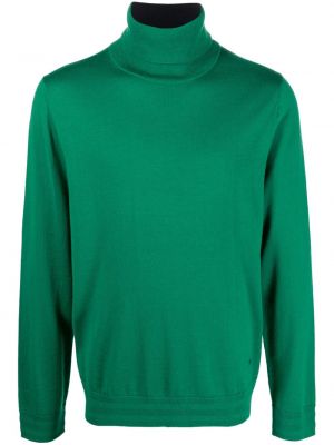 Vlnený sveter z merina Ps Paul Smith zelená