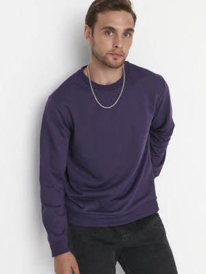 Marškinėliai Trendyol violetinė
