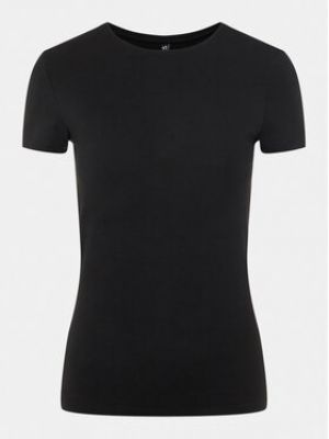 T-shirt slim Pieces noir