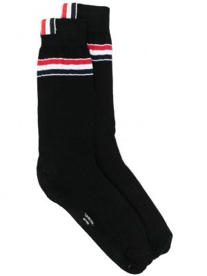 Pruhované ponožky Thom Browne čierna