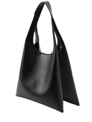 Δερμάτινη τσάντα shopper Aesther Ekme μαύρο