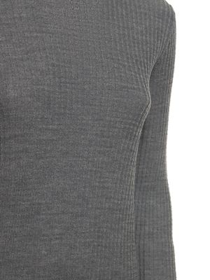 Vlnený sveter Thom Browne sivá