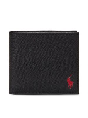 Czarny portfel skórzany Polo Ralph Lauren