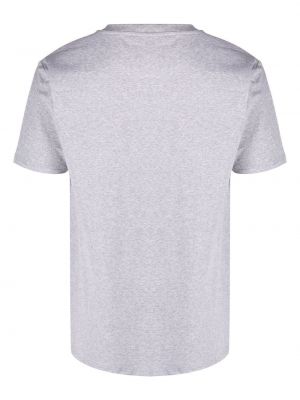 Bavlněné tričko s potiskem Moschino šedé