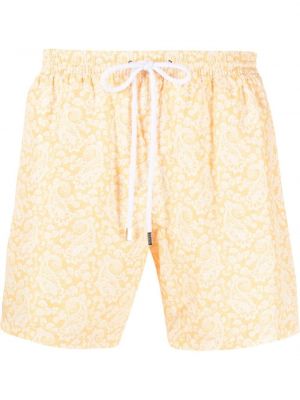 Paisley trykt shorts Barba gul