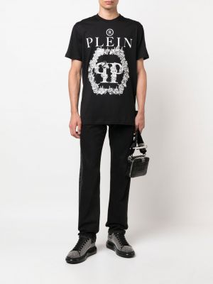 T-shirt en coton à imprimé Philipp Plein