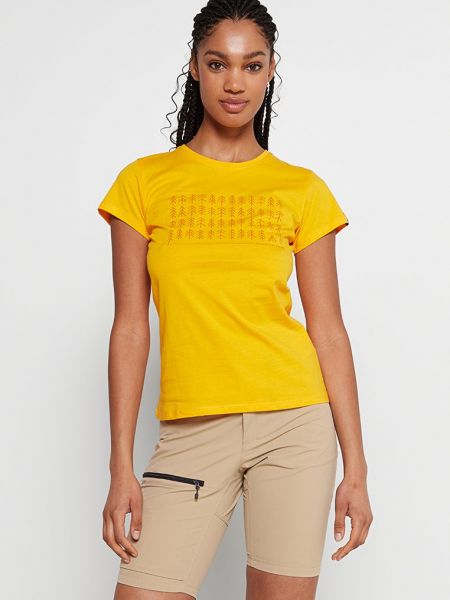 Koszulka z nadrukiem Haglöfs żółta