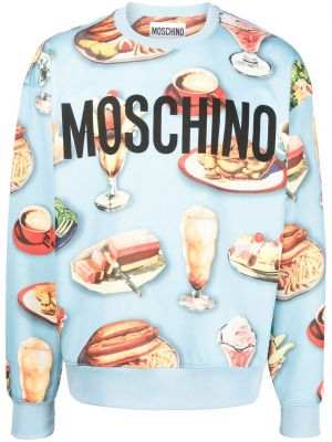 Sweatshirt mit print Moschino blau