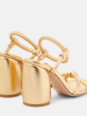 Usnjene sandali Gianvito Rossi zlata