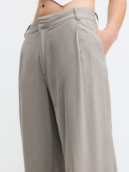 Pantaloni plissettati Pull&bear grigio