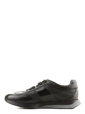 Черные кожаные кроссовки Arzoni Bazalini
