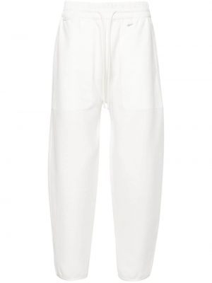 Teplákové nohavice Moncler biela