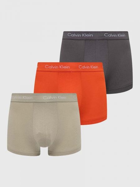 Slipy slim fit Calvin Klein Underwear pomarańczowe