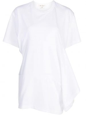 Тениска с драперии Comme Des Garçons бяло