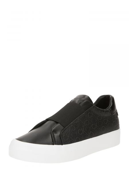 Slip-on flade sko Calvin Klein sort