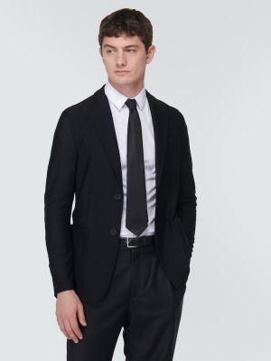 Hodvábna kravata Giorgio Armani čierna