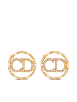 Náušnice Christian Dior zlatá