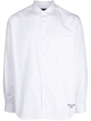 Памучна риза бродирана Comme Des Garçons Homme бяло