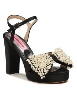 Sandály s perlami Custommade černé