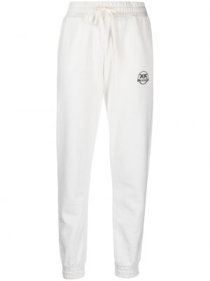 Спортни панталони с принт Pinko бяло