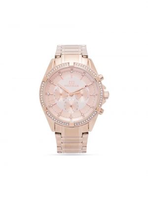Armbanduhr mit kristallen Tommy Hilfiger pink