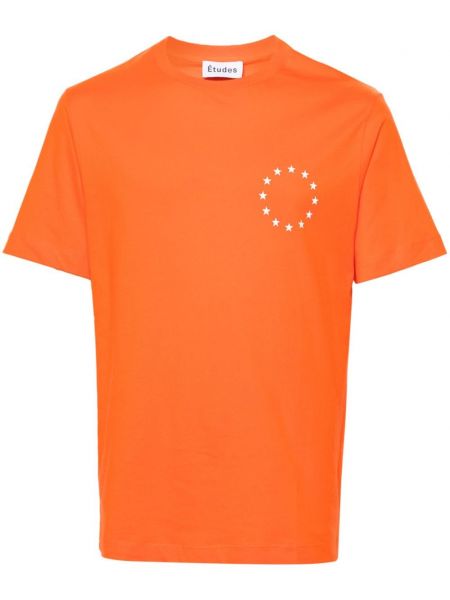 T-shirt études orange