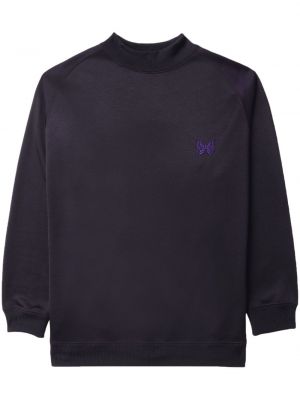 Džersis siuvinėtas džemperis Needles violetinė