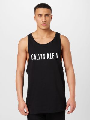 Tricou polo Calvin Klein Swimwear negru