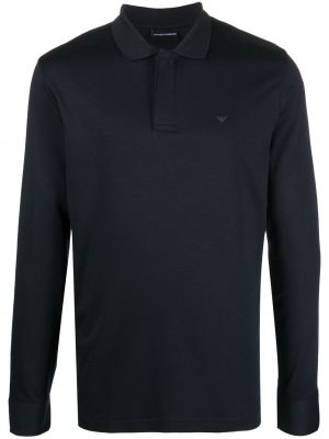 Poloskjorte Emporio Armani blå