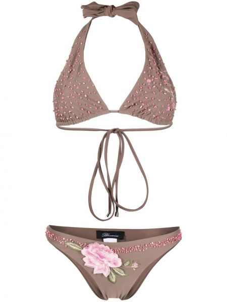 Bikini Blumarine brun